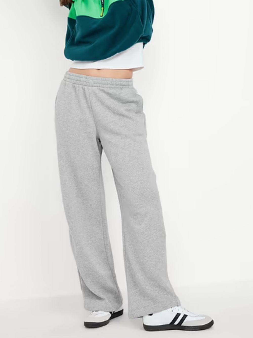 Old Navy Gray High Waisted SoComfy Wide Leg Sweatpants Size Medium